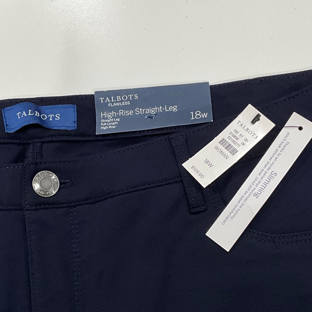 Talbots Women’s Navy Dress Pants - Picture 2 of 5